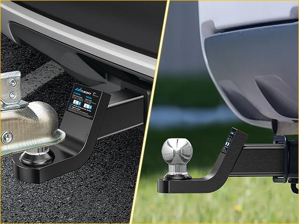 Nilight Fusion Trailer Hitch Mount with 1-7/8 Inch Trailer Ball & 5/8" Hitch Pin Clip, Fits 2-Inch Receiver 5000 lbs 2" Drop Nilight Fusion Trailer Hitch Mount with 1-7/8 Inch Trailer Ball & 5/8" Hitch Pin Clip, Fits 2-Inch Receiver 5000 lbs 2" Drop