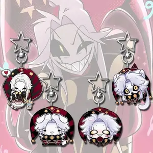 The Freak Circus Monster Circus game Pierrot acrylic keychain, kawaii Joker Clown keychain, jewelry accessory, gift