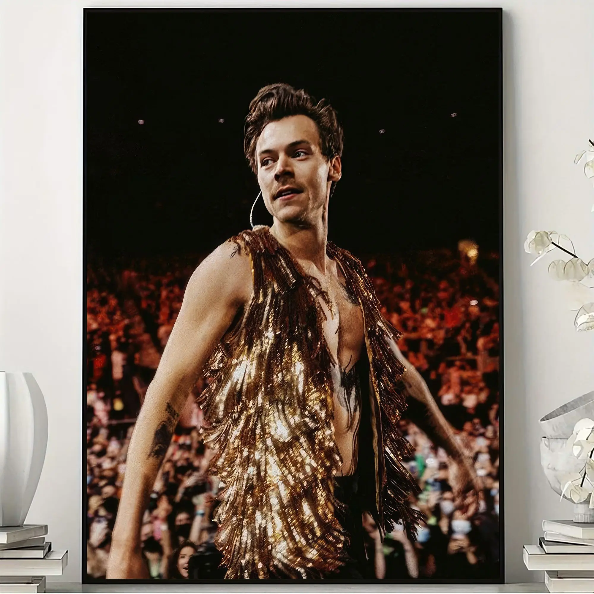 Retro Pop Concert Harry Styles Poster, Colorful Music-Inspired Jigsaw Puzzle for Pop Fans, Birthday Gift and Home Entertainment