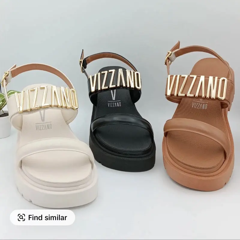 Brazilian Sandals with Adjustable Strap, Open Toe, Comfortable Footwear for Walking Shoes - Girl Summer Wedge Women