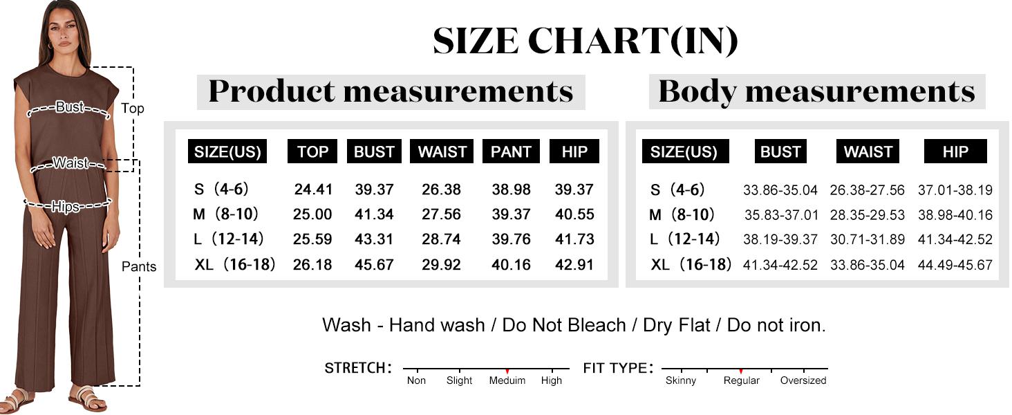 ANRABESS Summer 2 Piece Sets Women Vacation Basic Crewneck Wide Leg Lounge Outfits Sleeveless Outdoor Matching Sets Casual Comfort Plus size sets Minimalist Suits