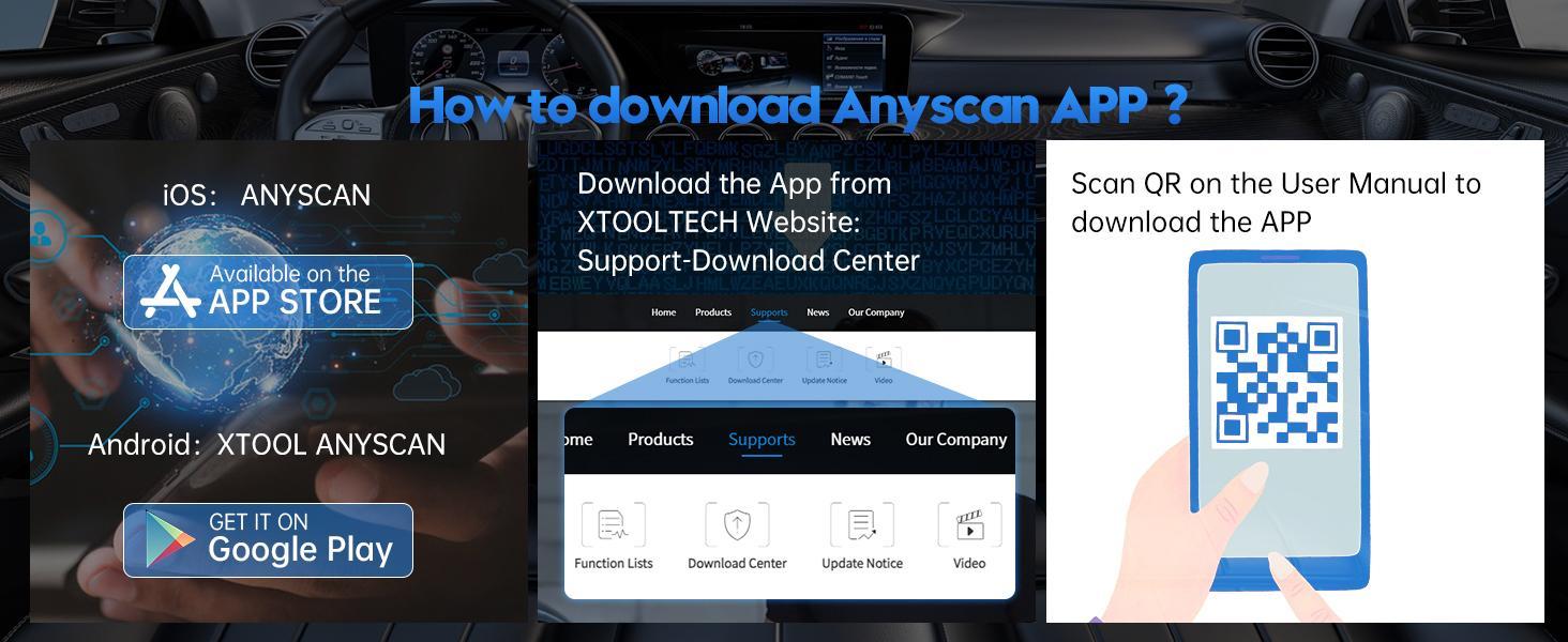 XTOOL A30M Bluetooth OBD2 Scanner: Bidirectional All-System Diagnostic Tool with 26+ Resets & Free Updates