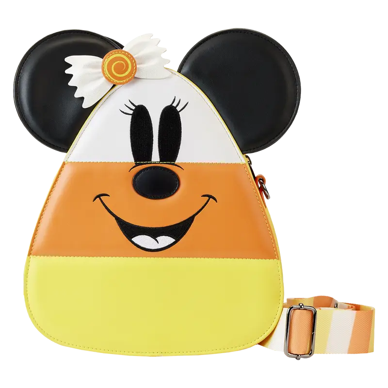 Mickey and Minnie Mouse Candy Corn Crossbody Bag