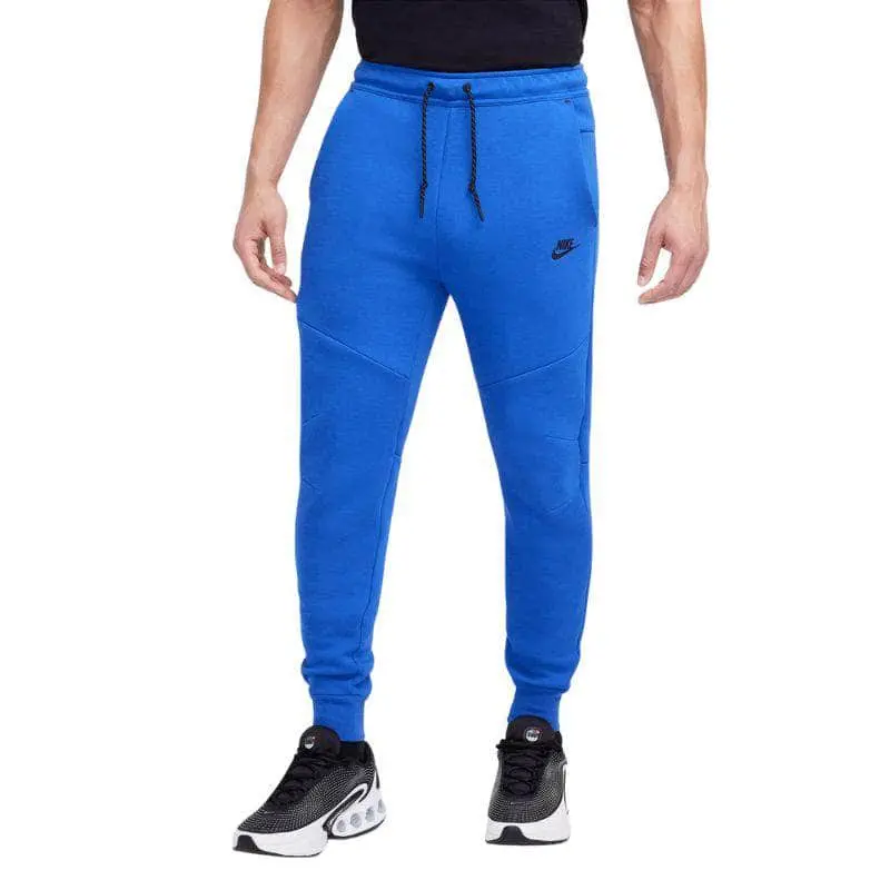 Men's Nike Tech Fleece Outdoor Slim-Fitting Joggers - Blue, Male, Drawstring Waist, Comfortable Fit, Polished Warmth, Machine Washable, Versatile Style