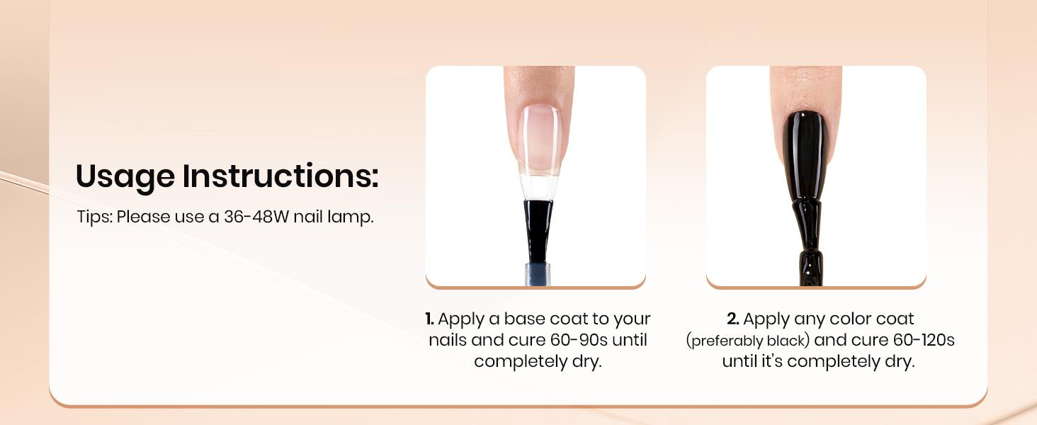 Beetles Metallic Chrome Nail Powder, Metallic nail polish Chrome Powder Mirror Effect Holographic Aurora Nail Art 0.5g/Jar, with Top Coat & Decoration Sealing Gel Black White Gel Polish