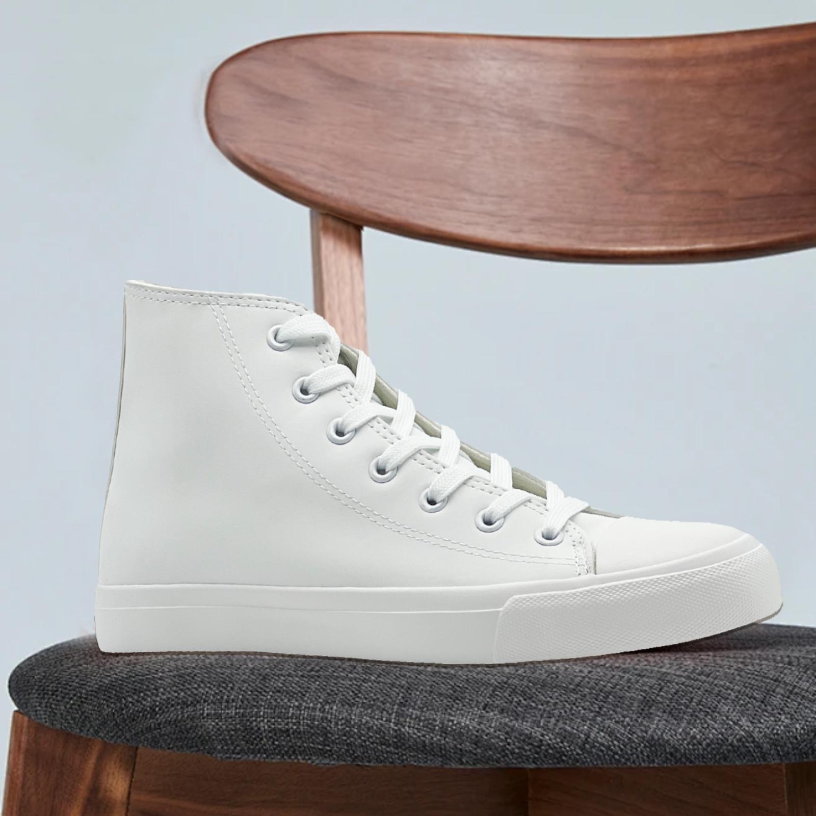 Lumubby PU High-Top & Low-Top Canvas-Lined Sneakers Smooth Durable Soft Faux Leather Breathable Canvas Lining Adjustable Shoelace Lightweight Rubber Sole Unisex Design for Everyday Use Lumubby PU High-Top & Low-Top Canvas-Lined Sneakers Smooth Durable Soft Faux Leather Breathable Canvas Lining Adjustable Shoelace Lightweight Rubber Sole Unisex Design for Everyday Use