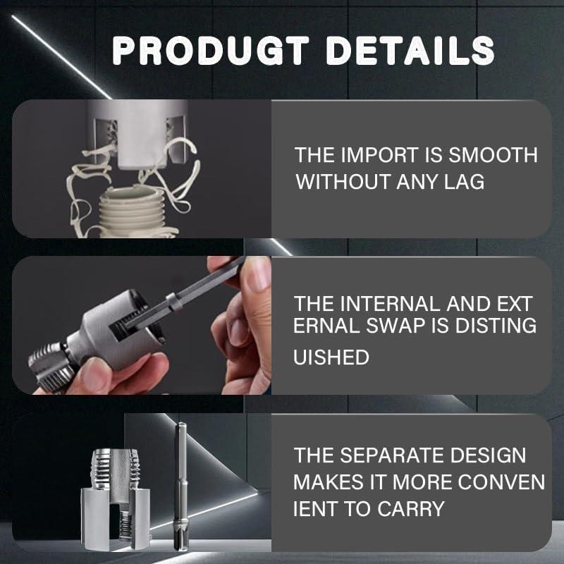 Water Pipe Threading Tool Pipe Thread Cutting Tool 1/2'' 3/4'' PVC Pipe Thread Cutting Tool, Upgrade Pipe Thread Cutting Tool for Plumbing DIY Repairs