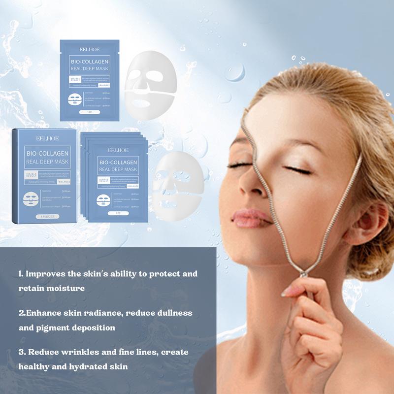 EELHOE Collagen facial mask Smooth, tender, firm, moisturize, whiten, brighten and moisturize skin facial mask