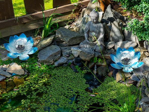 【Spring Glow Up】Gigalumi lotus flower garden decor for home improvement and garden supplies