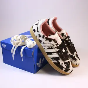 Adidas Samba OG Cow Print Gum Women's Sneaker - Authentic Brand New Shoes JR1256
