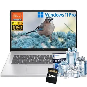 HP 17-inch Laptop for Business and Student - AMD Ryzen 5 7430U,Windows 11 Pro,  up to 32GB RAM, 512GB SSD, Fast Charge, Wi-Fi 6, 17.3” FHD Anti-Glare Display,Bundle Accessory