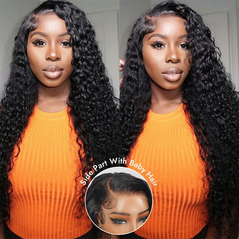 [Valentine's Day Essential] Wiggins Hair Glueless Loose Deep Wave Wig Side Part & Middle Part 6*8 Lace Closure Wigs Human Hair With Adjustable Drawstring Ready To Go And 7*4 Wig Pre Plucked 13x4 Lace Front Wigs