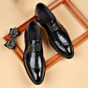 Men'sOxfordFormalShoesDurableNonSlipforWeddingBanquetsSuitableforMiddle-agedMen