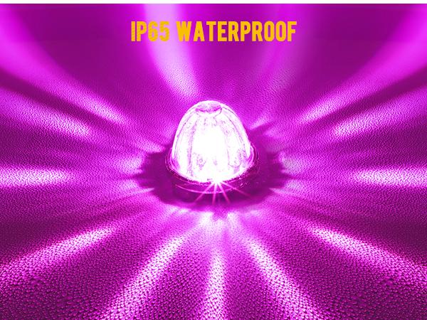 Partsam Glass Watermelon Lights Clear Lens Light 2Pcs