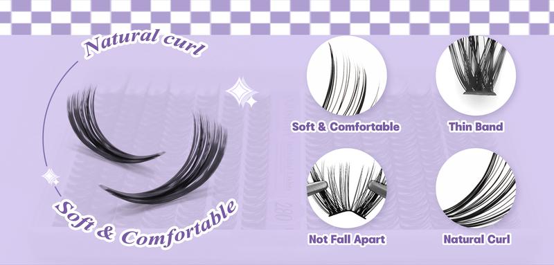 ANJOSIRMA Lash Extension Kit DIY 280pcs Lash Clusters Eyelash Extension Kit, 9-16mm 30D 40D Individual Lashes Kit with Lash Bond and Seal, Lash Tweezers ANJOSIRMA Lash Extension Kit DIY 280pcs Lash Clusters Eyelash Extension Kit, 9-16mm 30D 40D Individual Lashes Kit with Lash Bond and Seal, Lash Tweezers