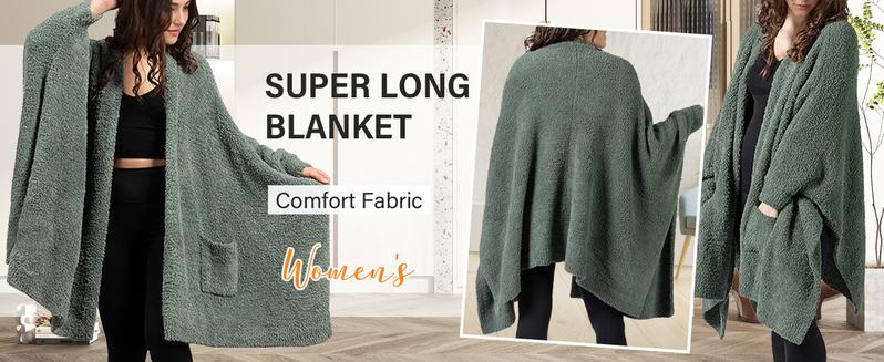 Hixiaohe Wearable Blanket Sherpa Poncho Unique Office Work Warm Cozy Shawl TV Throw Blankets, Plush Cape Wrap for Adults Hixiaohe Wearable Blanket Sherpa Poncho Unique Office Work Warm Cozy Shawl TV Throw Blankets, Plush Cape Wrap for Adults