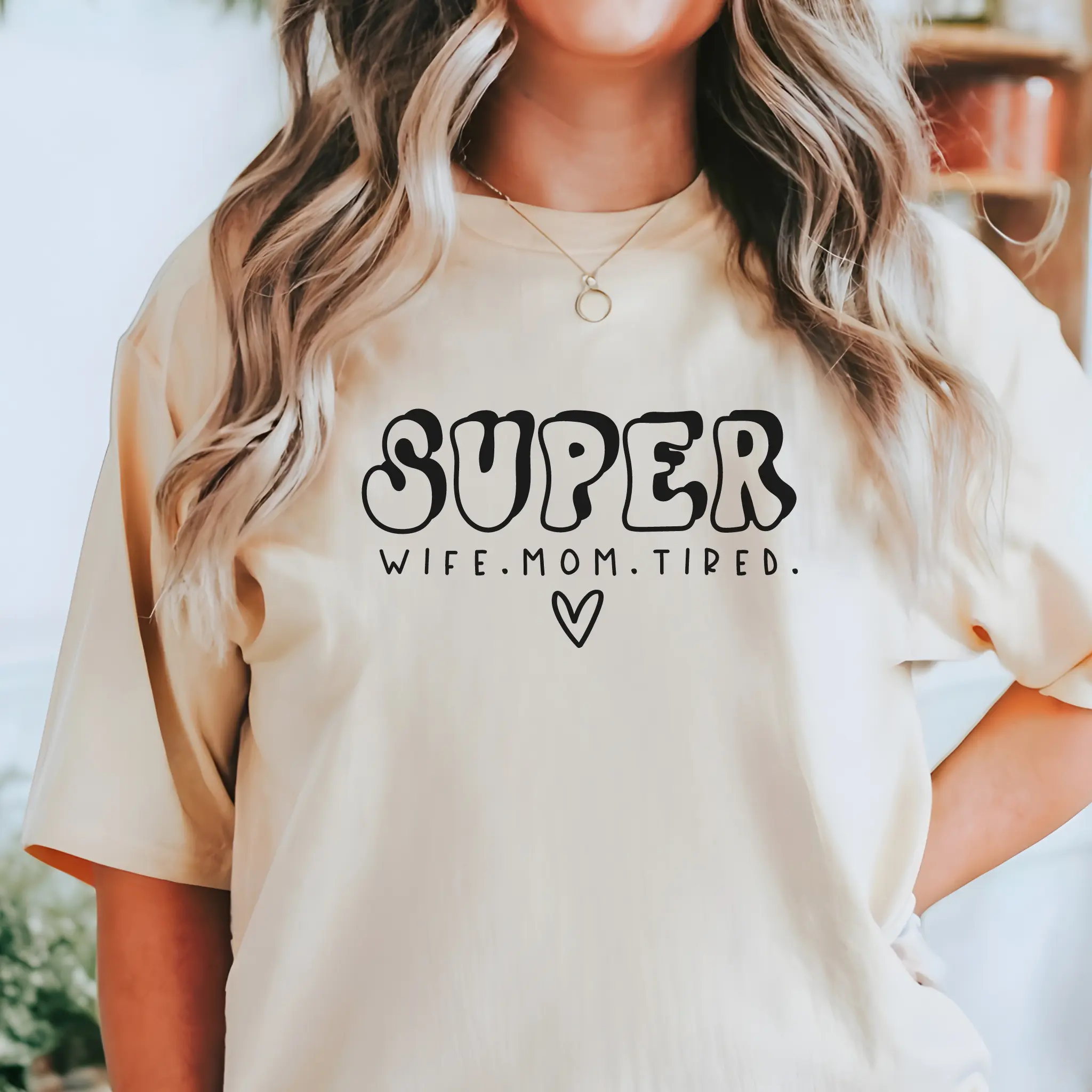 Super Wife Super Mom Super Tired Comfort Colors T-Shirt, Mother's Day Gift Idea, Gift Idea for Mom, Girl Mom, Boy Mom, Toddler Mom, Gift Idea for Wife, Birthday Gift,Graphic T-Shirt, Trendy Top for Women, Cute T-Shirt, Mama T-Shirt, Mom T-Shirt, Mom Life