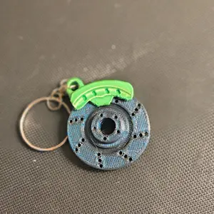 Brake and Rotor Spin Keychains