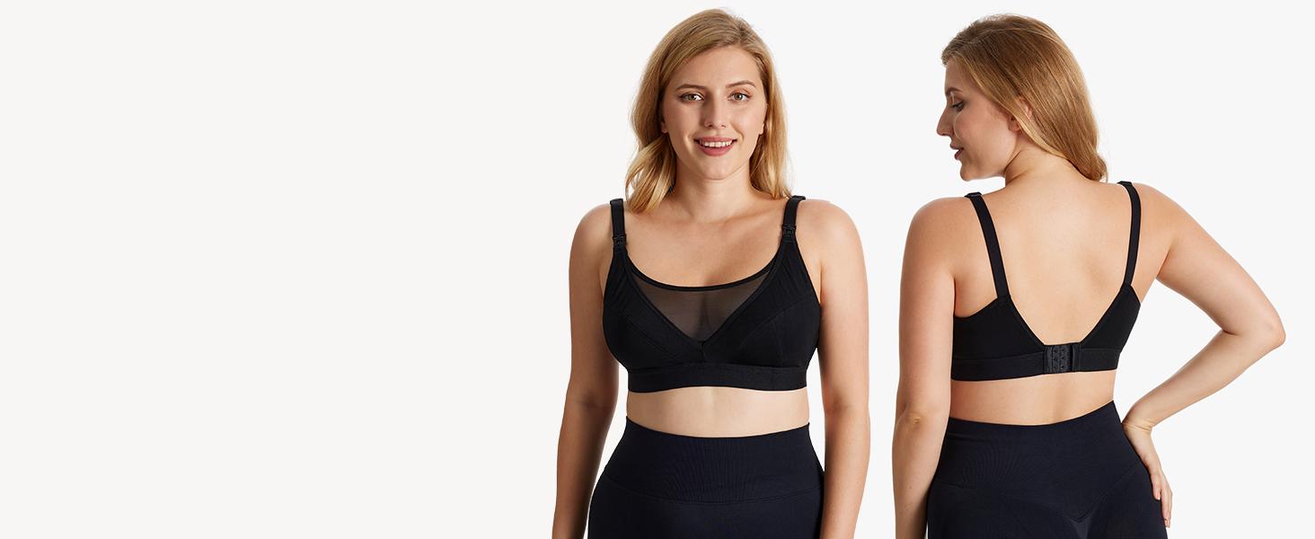 Momcozy Nursing Bras for Breastfeeding, HF018 Seamless Ultra Comfort Maternity Bra, Natural Shape, Pregnancy Sleep Bralette tiktok shop maternity  undies