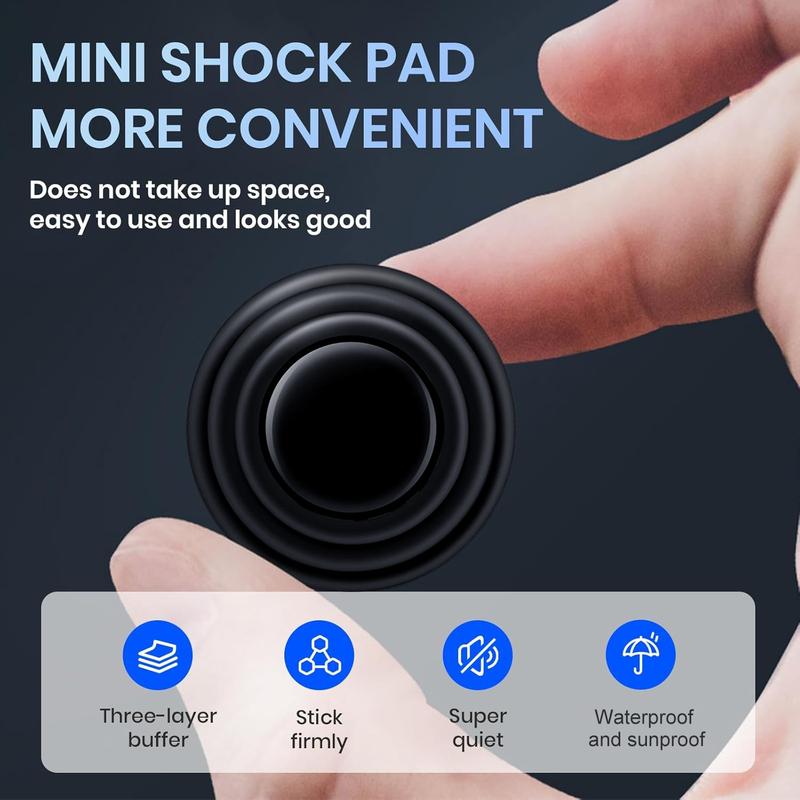 DABATR 24PCS Car Door Shock Absorber Cushion Gasket Decoration Sticker Shock-Absorbing Gasket Anti-Collision Gasket Car Accessories