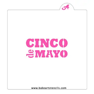 BakeArt Cinco de Mayo Cookie Stencil