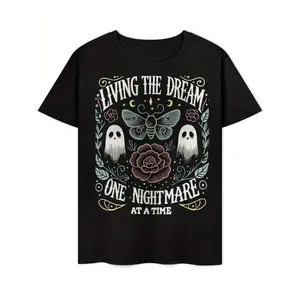 Mens Vintage Inspired Dream Nightmare Graphic T-Shirt