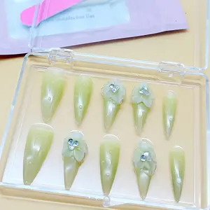 .DP.6438.Double-layer carved wearable nails