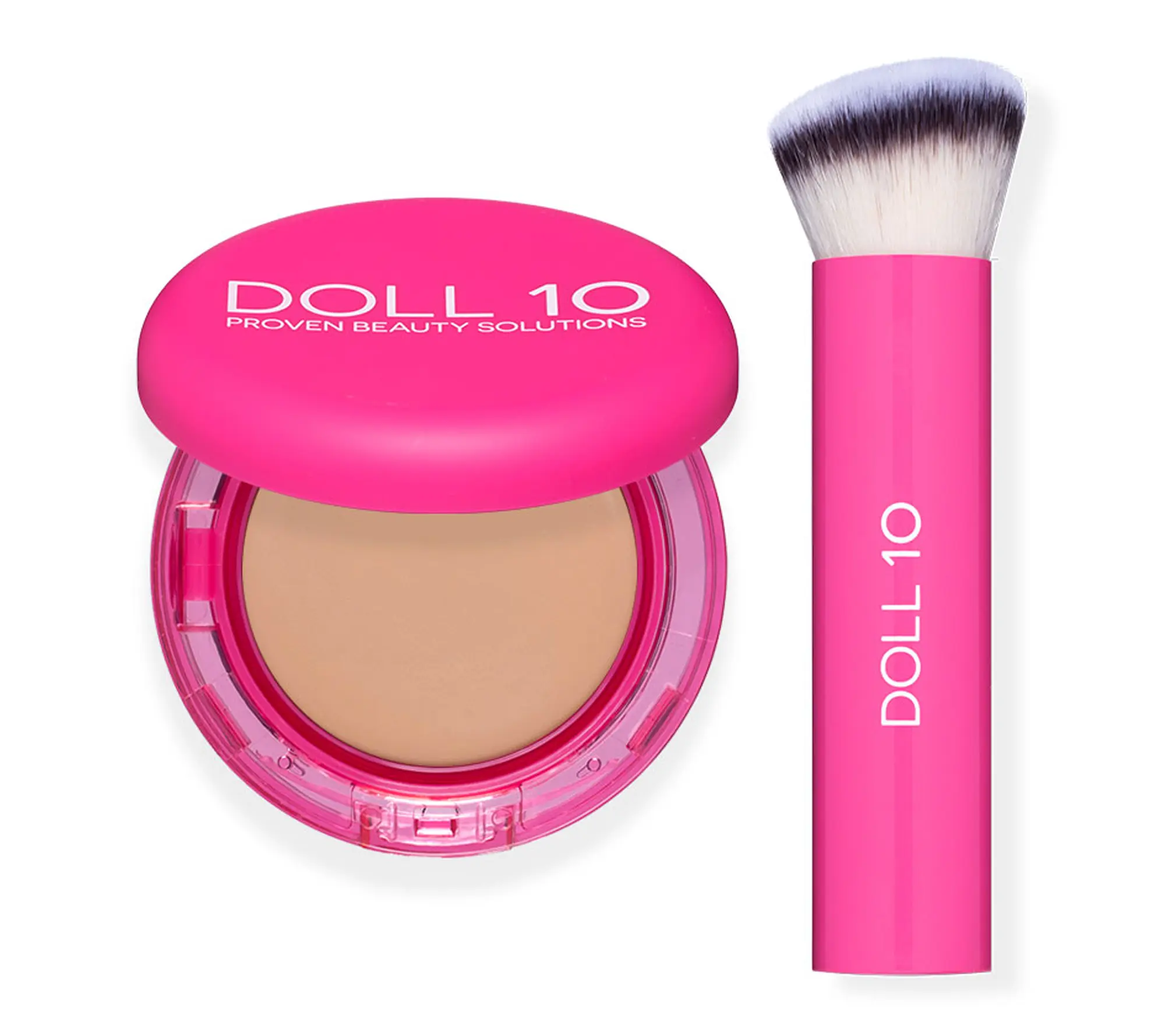 Doll 10 Peptide Bounce Balm Foundation with Brush