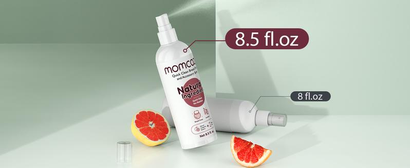 Momcozy Portable Breast Pump Cleaning Spray, Effective Milk Fat Removal & Residue-Free, Natural Grapefruit Scent, Pump Spray for Breast Pump or Accessories, and Other Baby Products, 8.5 Fl Oz