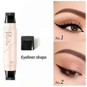New style eyeliner pencil for lazy people, quick and new look Rotating Eyeliner makeup Pen- Dual-HeadDesign with Wing Stamp, Quick-Dry, Long-Lasting, Smudge-Proof for Easy Cat Eye, SharpWinged Lines & All-Day Makeup Wear
