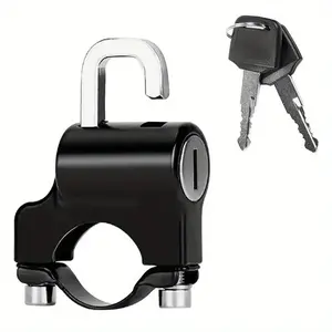Motorcycle Helmet Lock, Universal Anti-theft Helmet Lock with Key, Multi-functional Electric Security Moto Accessories, Motorcycle Parts