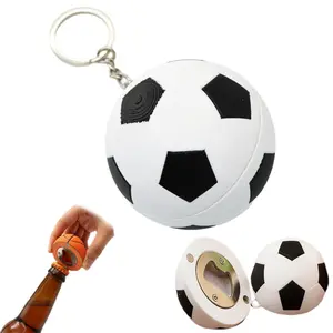 JOYTUTUS Football Ball-shaped Magnetic Bottles Opener, Funny Novelty Beer Bottles Opener, Keychain Can Opener, Home Bar Accessories for Ball Enthusiast Beer Lovers