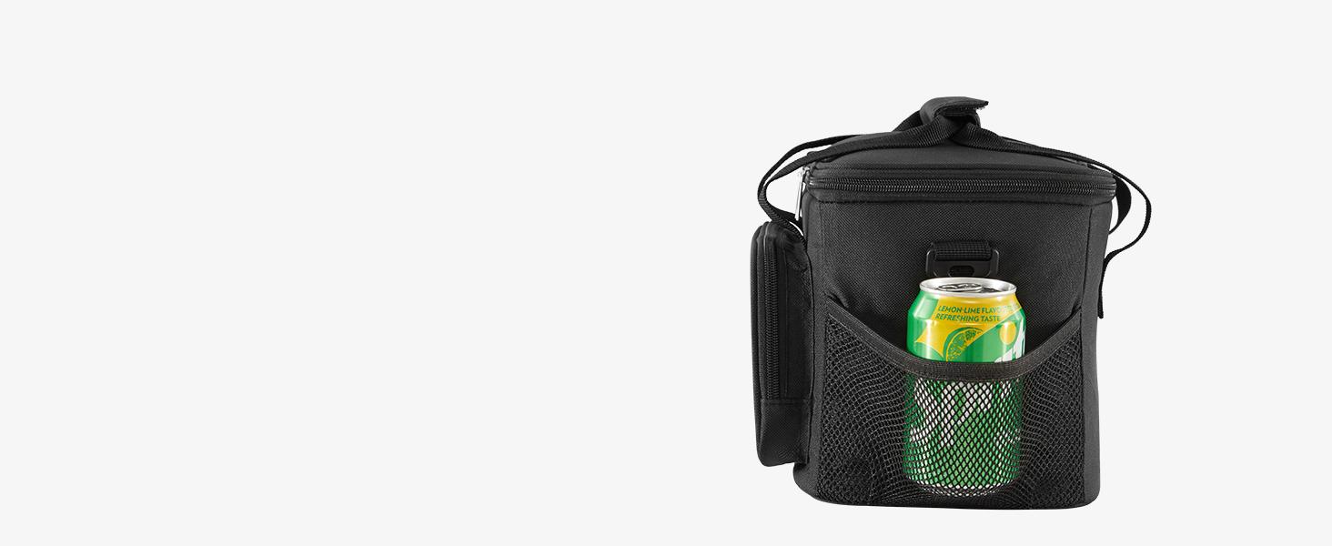 Lifewit Large Lunch Bag Insulated Lunch Box Soft Cooler Cooling Tote for Adult Men Women, Black