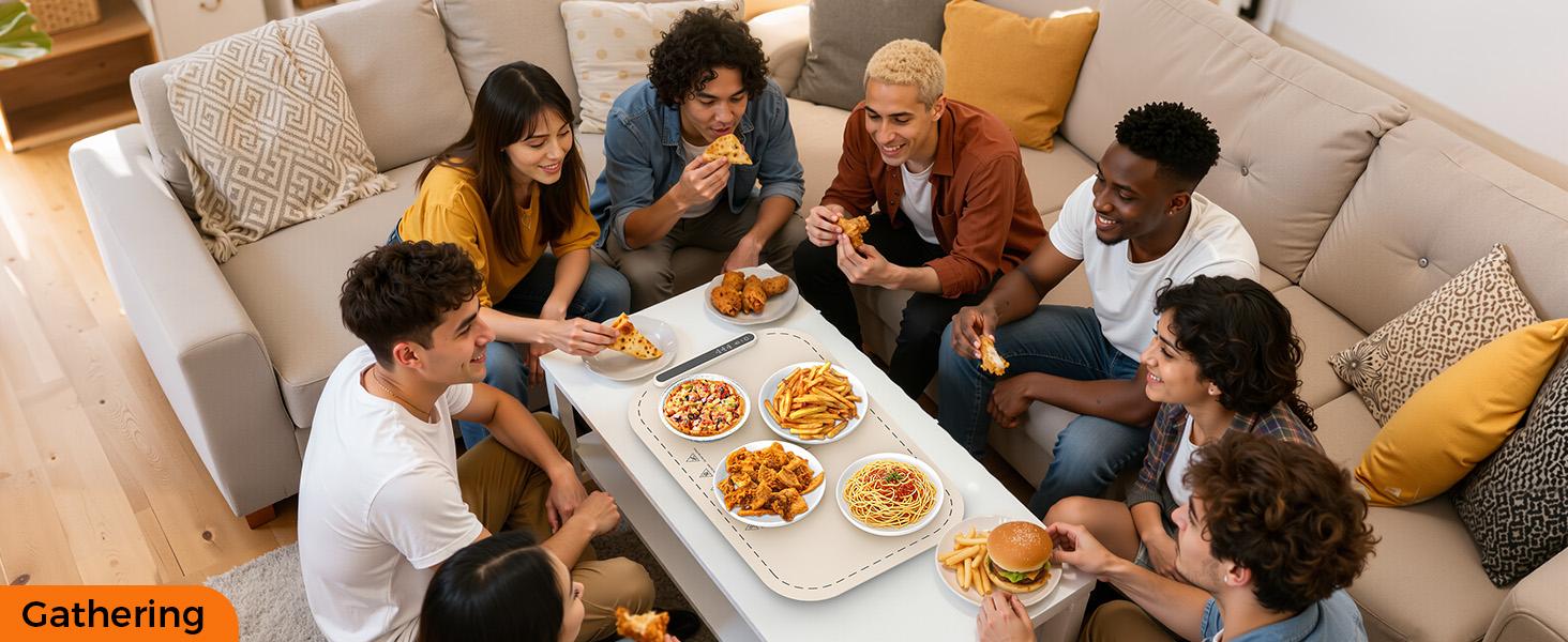 KISSAIR Roll-Up Silicone Food Warmer Mat | 3-Temper Settings (140°F-212°F) & Auto Shut-Off | Full-Surface Heater for Plates, Wine & Hands versatile food warmer