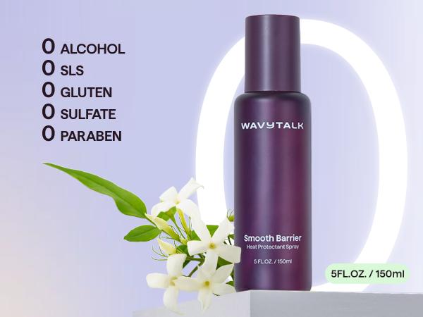 Wavytalk Steam Sesh Hair Straightener and Smooth Barrier Heat Protectant Spray Set