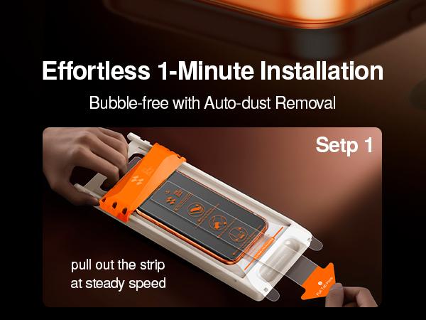 【Tilted roller】2 Pack SmartDevil HD Clear ScreenProtector for iPhone17promax/17pro/16promax/16pro/15/15pr0/14/13pro/13Tempered Glass, Shatterproof Protection bubble-freeScratch Resistant 9H Hardness,Fast & Easy Installation, Anti-Spy Privacy Film