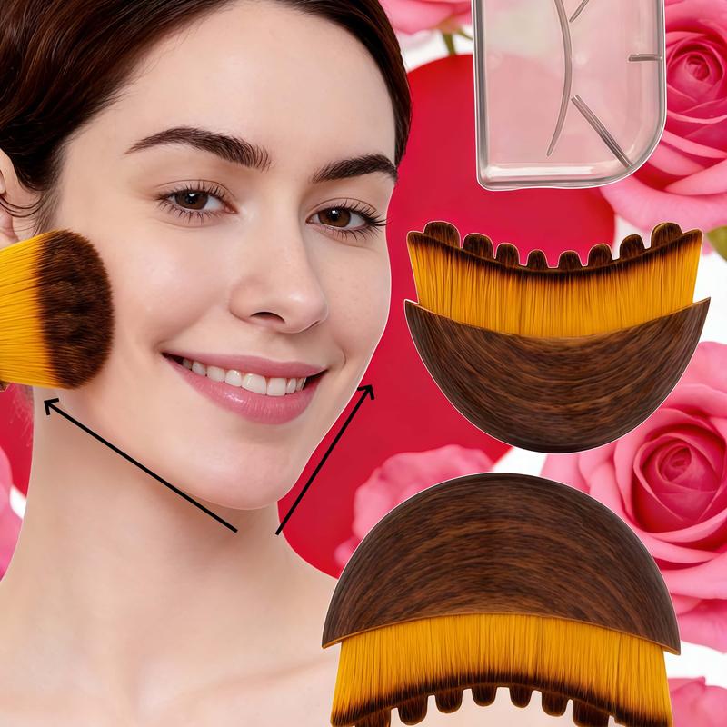 Upgraded Lymphatic Contour Face Brush, Lymphatic Drainage Brush, Dry Brushing Face Brush, Lymphatic Drainage Massager for Face, Designed for The Face Gentle Enough for Daily Use (1pcs Brown) Body Care back tanning applicator derma roller men