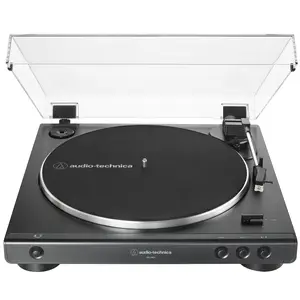 Audio-Technica AT-LP60X-BK Fully Automatic Belt-Drive Stereo Turntable 33-1/3 & 45 RPM - Black
