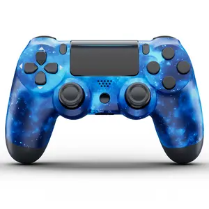 Wireless PS4 Controller Compatible with PS4/Pro/Slim, PC, Android, iOS, WithDual Vibration, Motion Sensing, Touchpad, Light Bar, Share, 3.5mm Headphone Jack, Perfect For PS4 Games