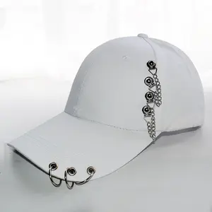 Discover The Unique Side Rivet Three Ring Solid Color Women’s Baseball Cap – Adjustable, Fashionable Hip Hop Casual Hat for Everyday Streetwear