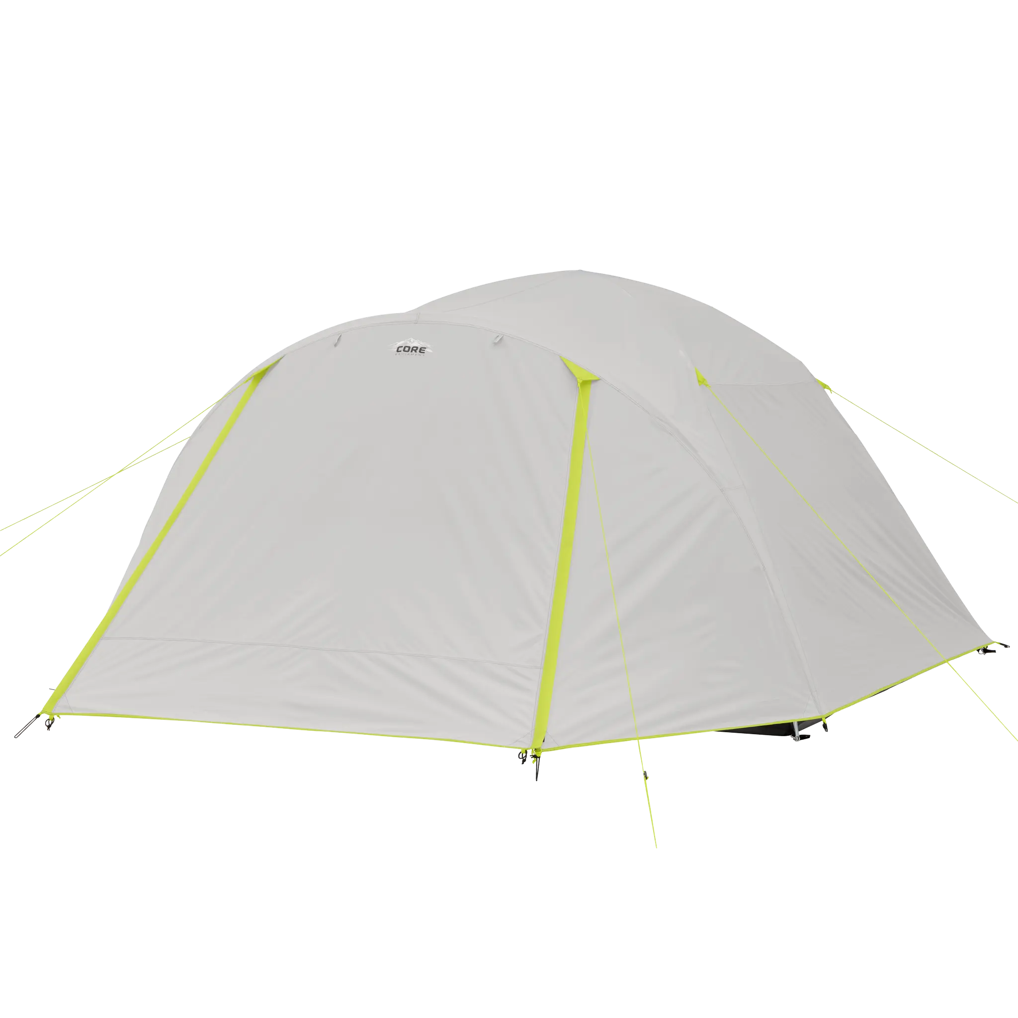 6-Person Lighted Dome Waterproof Family Camping Tent, Outdoor Shelter with Full Rainfly & Lighting Port, Waterproof Tent