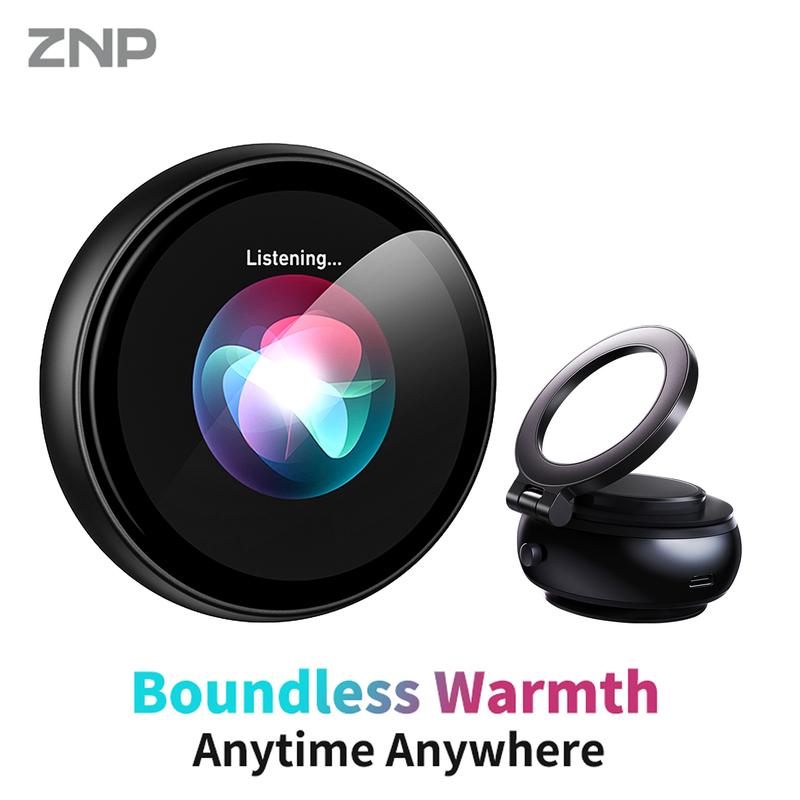 ZNP AI-Badge for Conversational Chat EmotionalCompanionship & Portability Ideal for Social Interaction and Travel Gadget with 60 Languages Instant Translation