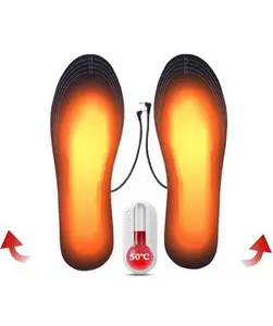 USB Heated Insoles - Rechargeable electric foot warmers for winter. Cut-to-fit heated shoe inserts for cold feet, skiing, hunting, and outdoor winter survival gear. Stay warm anywhere!