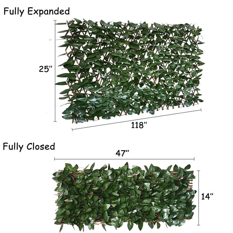 Uhair Privacy Fence Expandable Screen for Balcony Patio Outdoor,Decorative Faux Ivy Fencing Panel,Hide Unsightly Views, Realistic Leaf Design Garden Uhair Privacy Fence Expandable Screen for Balcony Patio Outdoor,Decorative Faux Ivy Fencing Panel,Hide Unsightly Views, Realistic Leaf Design Garden
