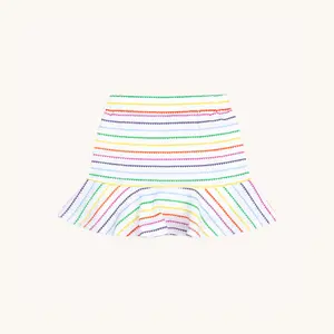 Tennis Skirt in Rainbow Heart Stripe