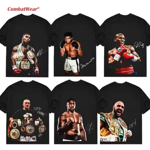 COMBATWEAR Boxing Fighters Collection Tee, Boxing Fighters Tshirt Boxing Fan, Boxing Champion Sports Shirt, Gift for Him Gift for Her
