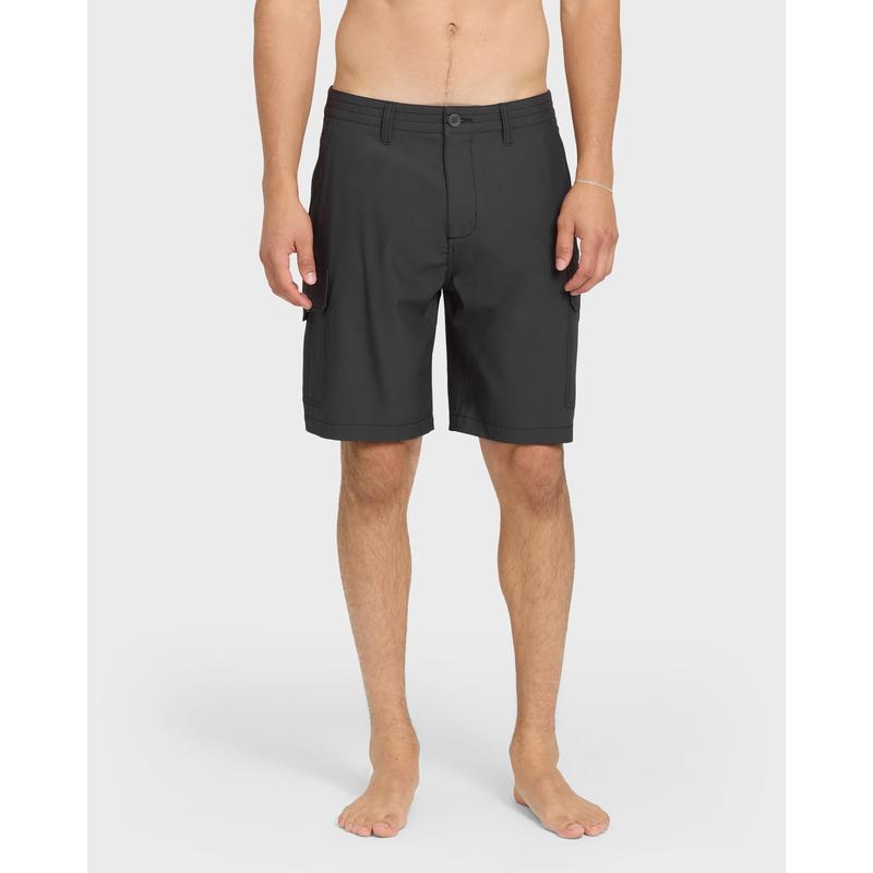 Quiksilver , Legion Cargo 20" Amphibian Hybrid Shorts , Men's SURFSILK Performance Fabric Lightweight , Surf & Swim Polyester Utility