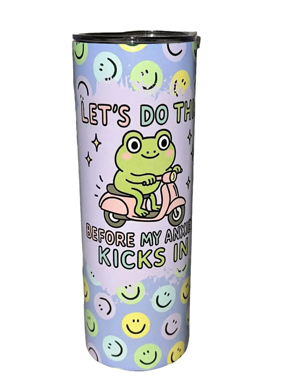 Let's Do It Frog - 20oz oz 20 oz. 20oz. - Skinny Straight Sublimation Tumbler - Amy's Tumbler Junkies - Your Favorite Tumbler Shop!