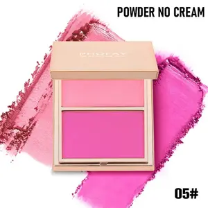 Matte Rose Silky Compact -Double-Take Cream & Powder Blush Duo for Radiant Glow & Buildable Blendable Formula