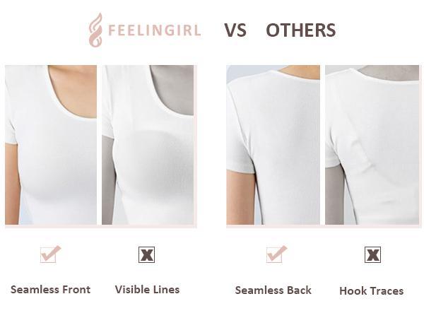 FeelinGirl #LiveStream Bras for Women No Underwire Seamless Light Push Up Bralette Full Coverage Comfy Everyday Bras Wide Straps Comfort Womenswear Everyday